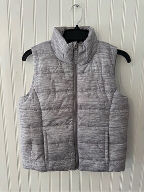 SO Kids Grey Quilted Puffer Vest - Lightweight Sleeveless Jacket